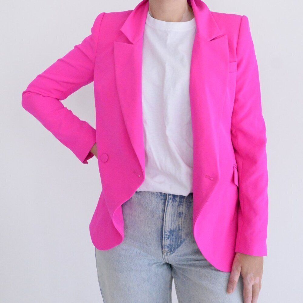 Generation Love New York Goldie Magenta Pink Single Button Blazer S